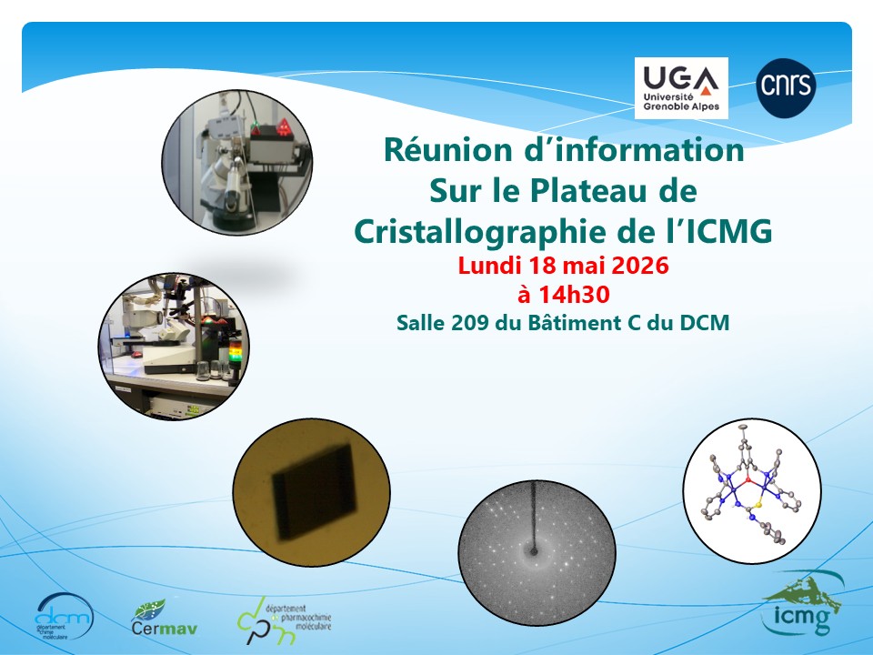 Affiche réunion cristallographie